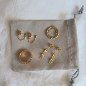Bundle of Madewell & MK earrings and rings